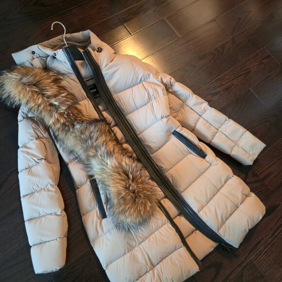 MACKAGE: CALLA DOWN COAT WITH REMOVABLE FUR TRIM - Picture 3 of 5